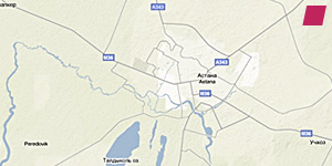 'Astana' Kazakhstan, Google Maps 2010
