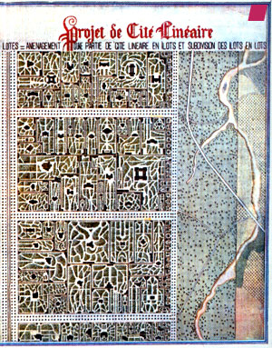 Detail of 'Ciudad Lineal' by Arturo Soria y Mata published 1914