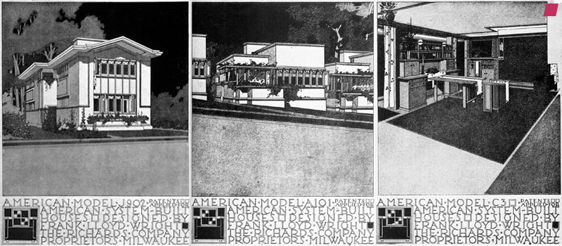 'American System-Built Houses' 1911 - 1917, Frank Lloyd Wright | Web Images