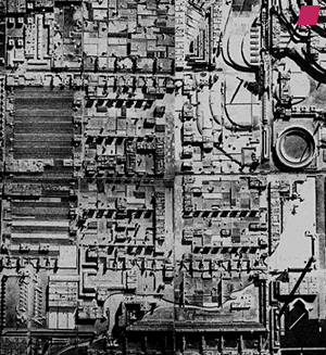 'Broadacre City' model 1934 - 35, by Frank Lloyd Wright from 'Frank Lloyd Wright' by Bruno Zevi, published by Zanichelli Editore Bologna, 1994 [published first 1979]