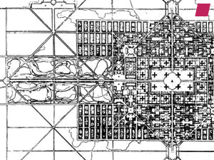 'Ville Contemporaine' by Le Corbusier - 1922, from 'Urban Utopias in the Twentieth Century: Ebenezer Howard, Frank Lloyd Wright, and Le Corbusier' by Robert Fishman - 1977