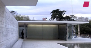 'Barcelona Pavilion' by Ludwig Mies van der Rohe 1929 (1986), screenshot from a video by Stefan Stöhr 2012