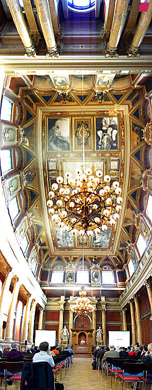 Main Ceremonial Chamber [Großer Festsaal] at the University of Vienna, designed by Heinrich von Ferstel, inaugurated 1884