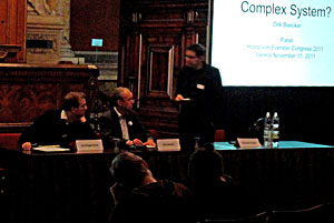 Panel with Jan Müggenburg and Dirk Baecker [chaired by Alexander Riegler] at the 5th International Heinz von Foerster Conference 2011 in Vienna