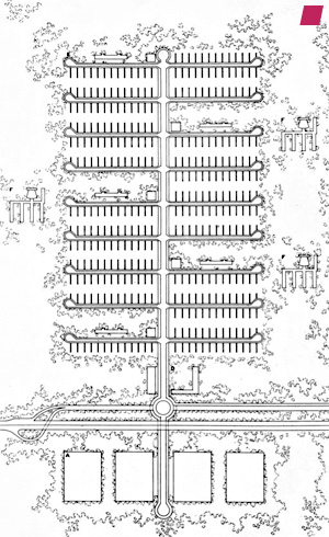 'A NEW SETTLEMENT UNIT' by Ludwig Hilberseimer from 'The New City : Principles Of Planning' 1944