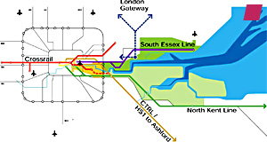 'Connected communities' from 'The Thames Gateway Core Vision
November 2009' by [Sir] Terry Farrell