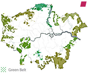 'Green belt and urban fringe' from 'DRAFT SUPPLEMENTARY PLANNING GUIDANCE ALL LONDON GREEN GRID NOVEMBER 2011' published by the Greater London Authority in November 2011