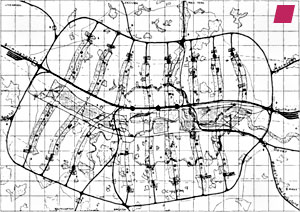 'Master plan for London' MARS 1942 from 'The modern city revisited' edited by Thomas Deckker published by Taylor & Francis, 2000