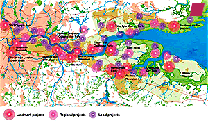 'The Thames Gateway Parklands' from 'The Thames Gateway Interim Plan : Policy Framework' published by the Department for Communities and Local Government 22nd November 2006