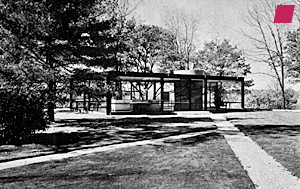 'Glass House' in New Canaan by Philip Johnson 1949, IN: 'Complexity and Contradiction in Architecture' by Robert Venturi, published by the Museum of Modern Art, New York, 2002 [published first in 1966]